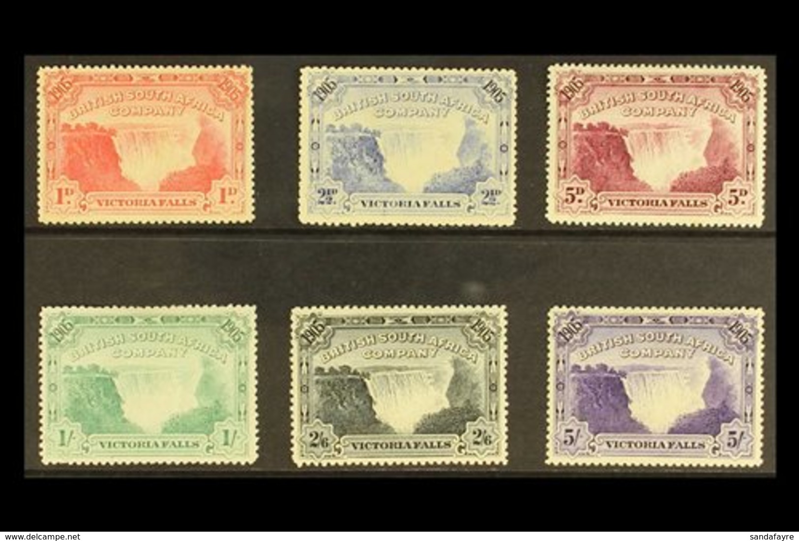 1905 Victoria Falls Complete Set, SG 94/99, Fine Mint. (6 Stamps) For More Images, Please Visit Http://www.sandafayre.co - Sonstige & Ohne Zuordnung