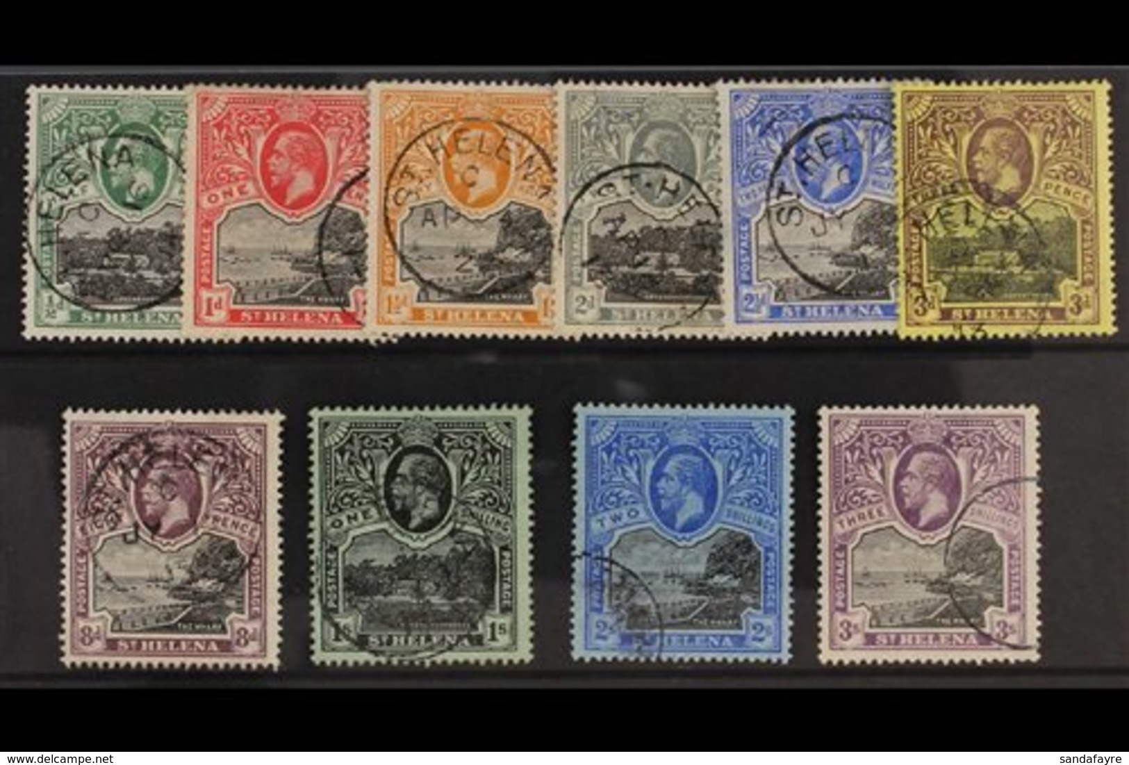 1912-16 King George V Pictorials Complete Set, SG 72/81, Very Fine Used. (10 Stamps) For More Images, Please Visit Http: - Saint Helena Island