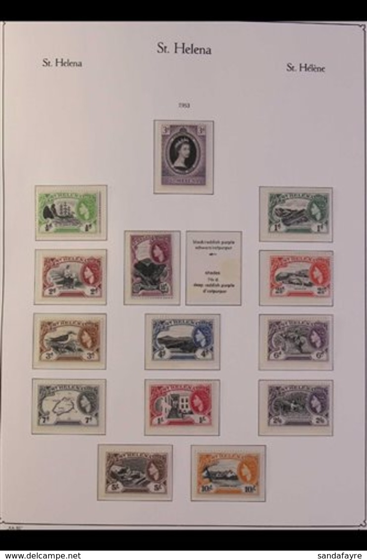 1953-94 VIRTUALLY COMPLETE QEII COLLECTION. A Beautiful Collection, Mostly Never Hinged Mint (just A Few Hinged Mint Sta - Saint Helena Island