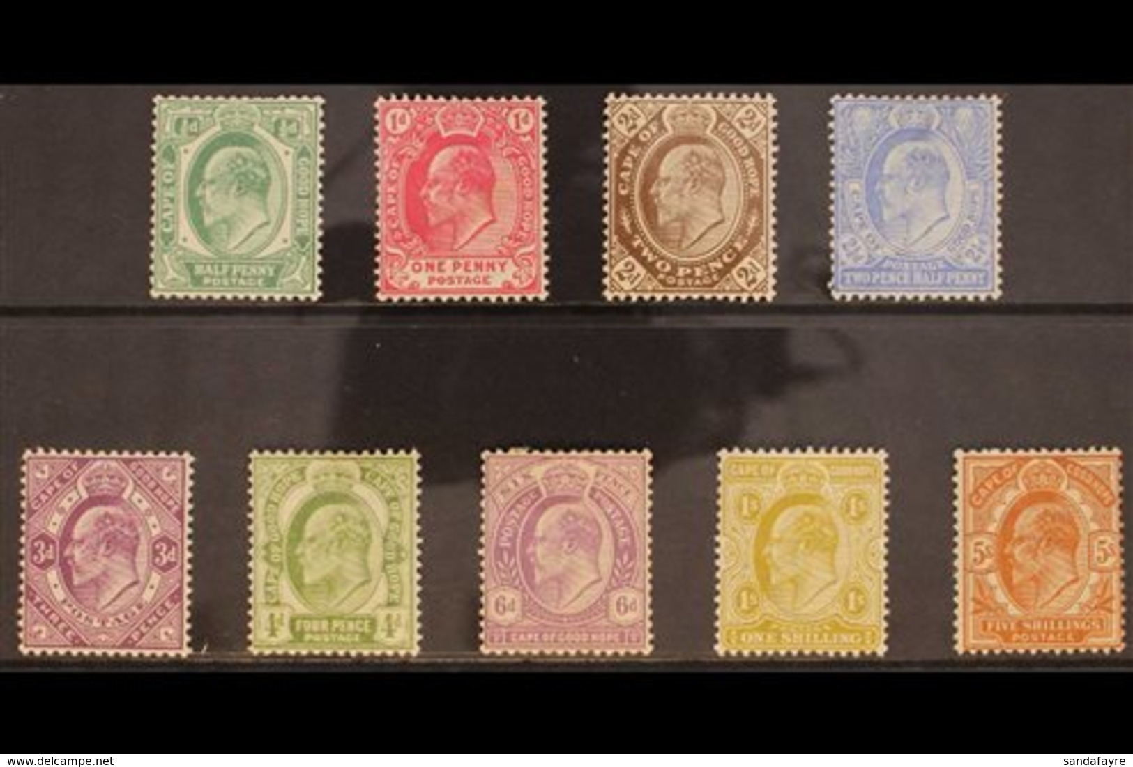 CAPE OF GOOD HOPE 1902-04 KEVII Definitive Complete Set, SG 70/78, Fine Mint (9 Stamps) For More Images, Please Visit Ht - Unclassified