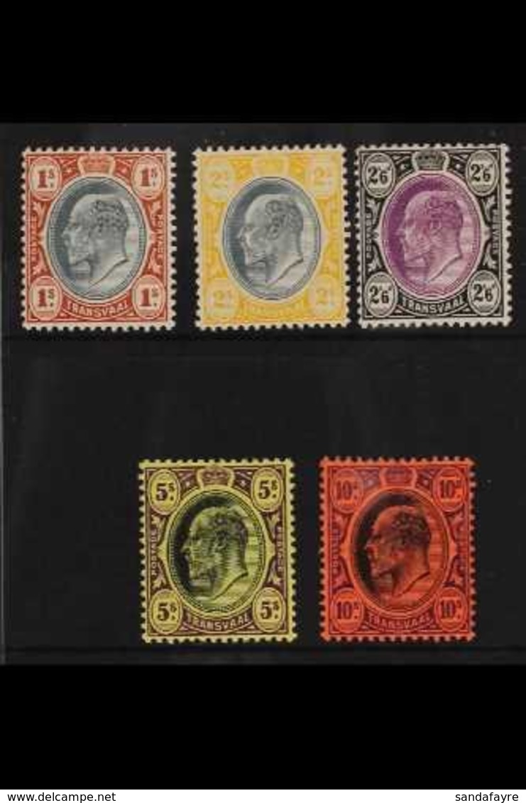 TRANSVAAL 1904 1s - 10s, Wmk MCA, Ed VII, SG 267/71, Very Fine Mint. (5 Stamps) For More Images, Please Visit Http://www - Unclassified