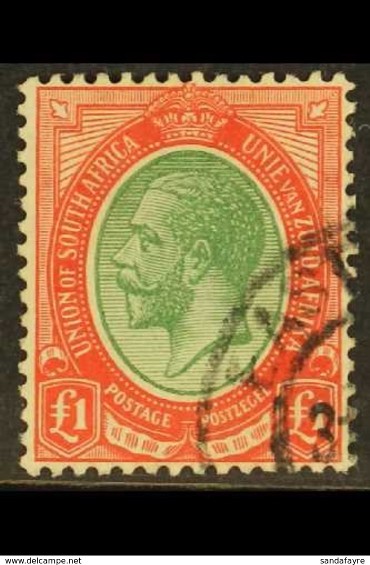 1913-24 £1 Green And Red, SG 17, Very Fine Used. For More Images, Please Visit Http://www.sandafayre.com/itemdetails.asp - Unclassified