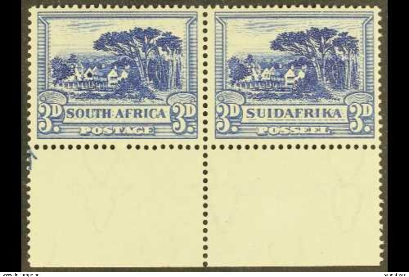 1930-44 3d Blue, Watermark Upright, WINDOW FLAW, SG 45d, Fine Mint. For More Images, Please Visit Http://www.sandafayre. - Unclassified