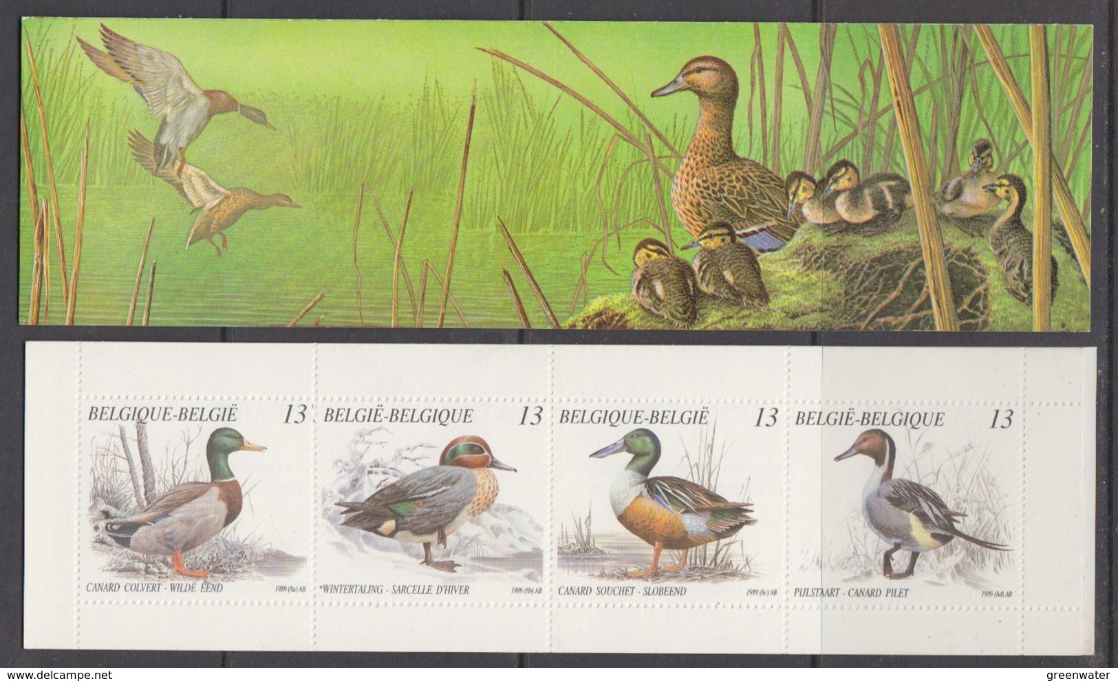 Belgie 1989 Eenden / Ducks Boekje ** Mnh (F7980) - Zonder Classificatie