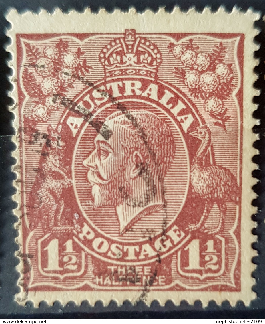 AUSTRALIA - Canceled - Sc# 24 - 1.5p - Used Stamps