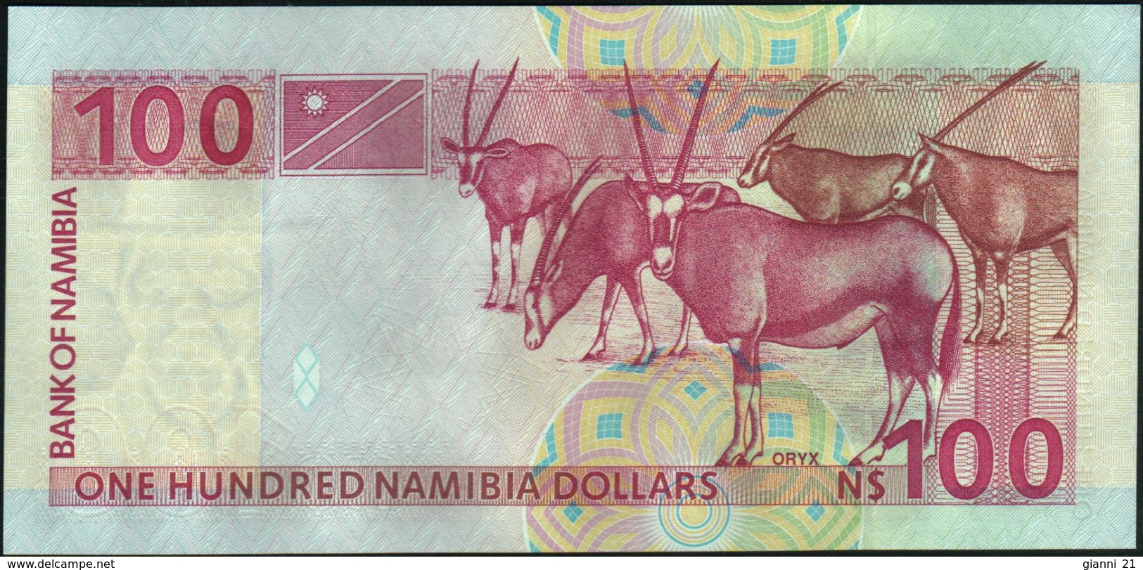 NAMIBIA - 100 Dollars Nd.(2003) {sign. Alweendo} {8 Digits Serial #} UNC P.9 A - Namibia