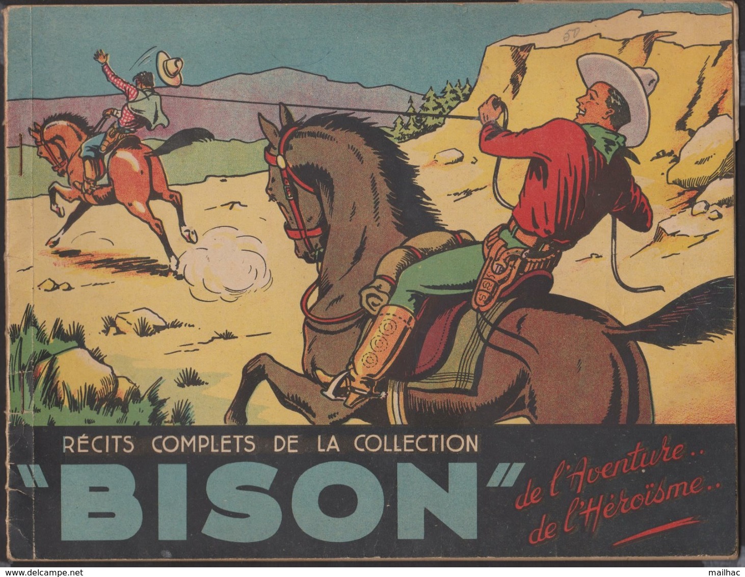 Collection BISON - Récits Complets 4 Nos Reliés  N° 52 53 54 Et 55 - N° 52 : Le Démon Du Ranch (voir Scan) - Colecciones Completas