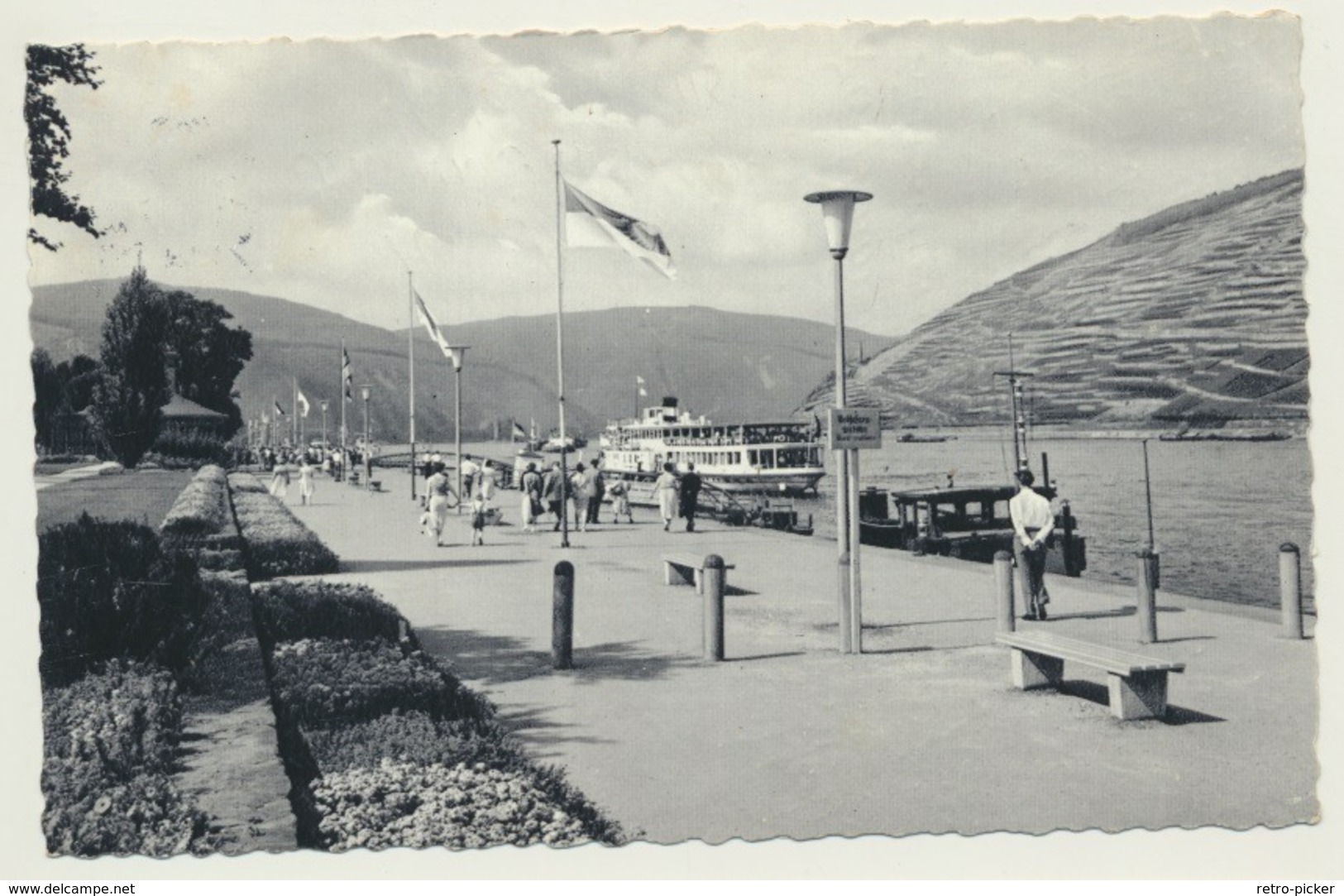 AK  Bingen Am Rhein Anleger Promenade - Bingen