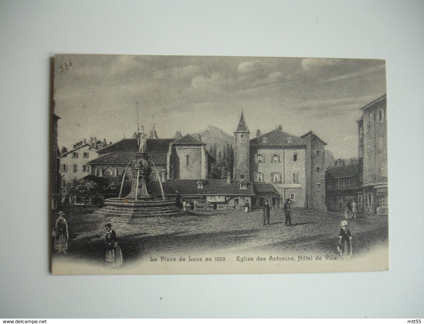 Lens En 1850 Place Hotel Ville - Lens