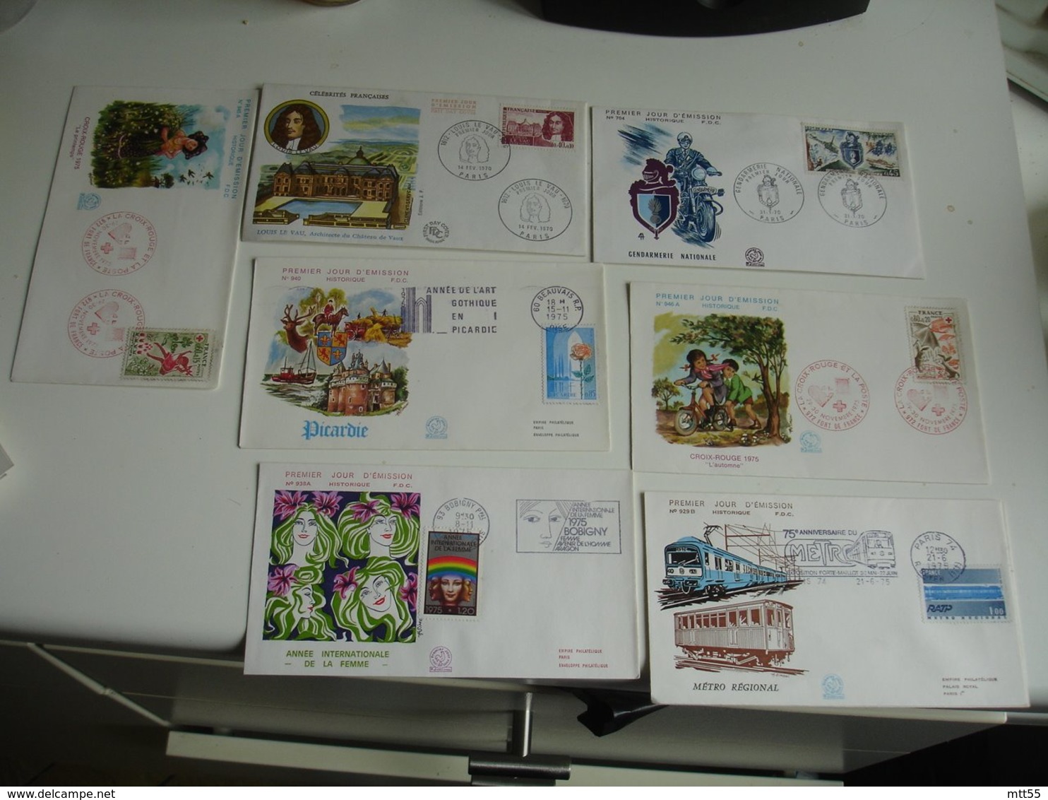 Lot De 47 Fdc Enveloppe 1er Jour Annees 70 - 1970-1979