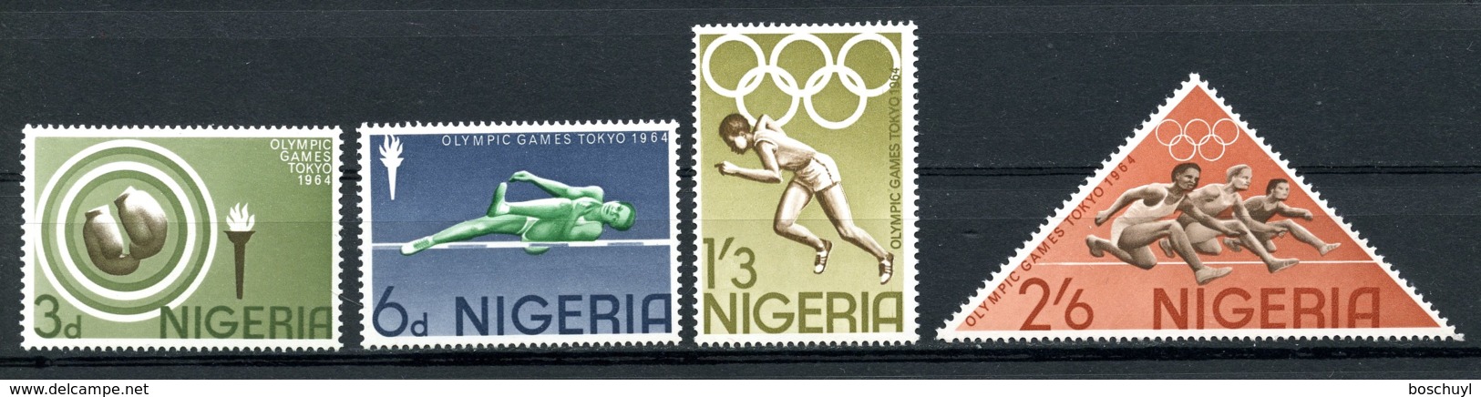 Nigeria, 1964, Olympic Summer Games Tokyo, Sports, MNH, Michel 156-159 - Nigeria (1961-...)