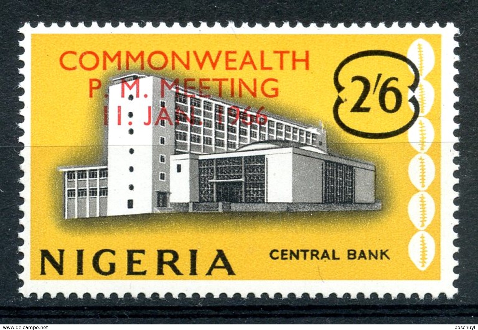 Nigeria, 1966, Commonwealth Meeting, MNH Overprinted, Michel 189 - Nigeria (1961-...)