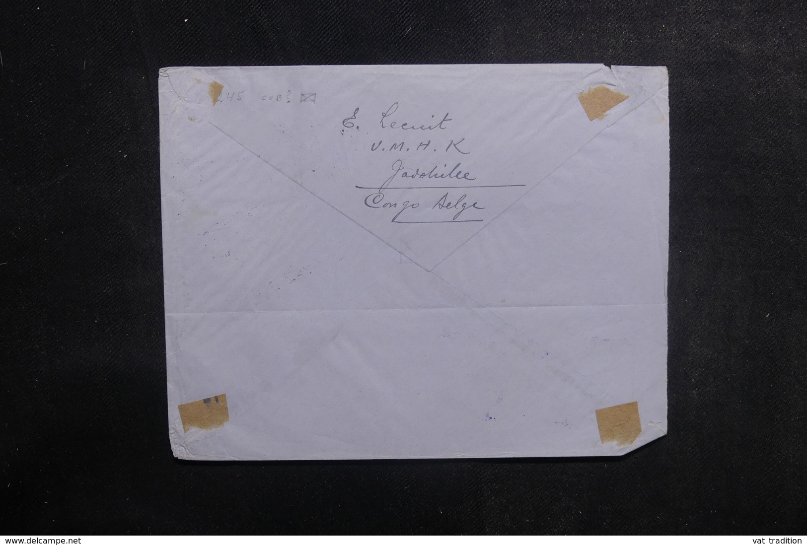 CONGO BELGE - Enveloppe De Jadiville Pour La Belgique Par Avion En 1947 , Affranchissement Plaisant - L 41814 - Lettres & Documents