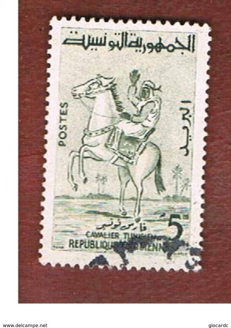 TUNISIA - SG 484  -    1959  TUNISIAN HORSEMAN        - USED ° - Tunisia (1956-...)