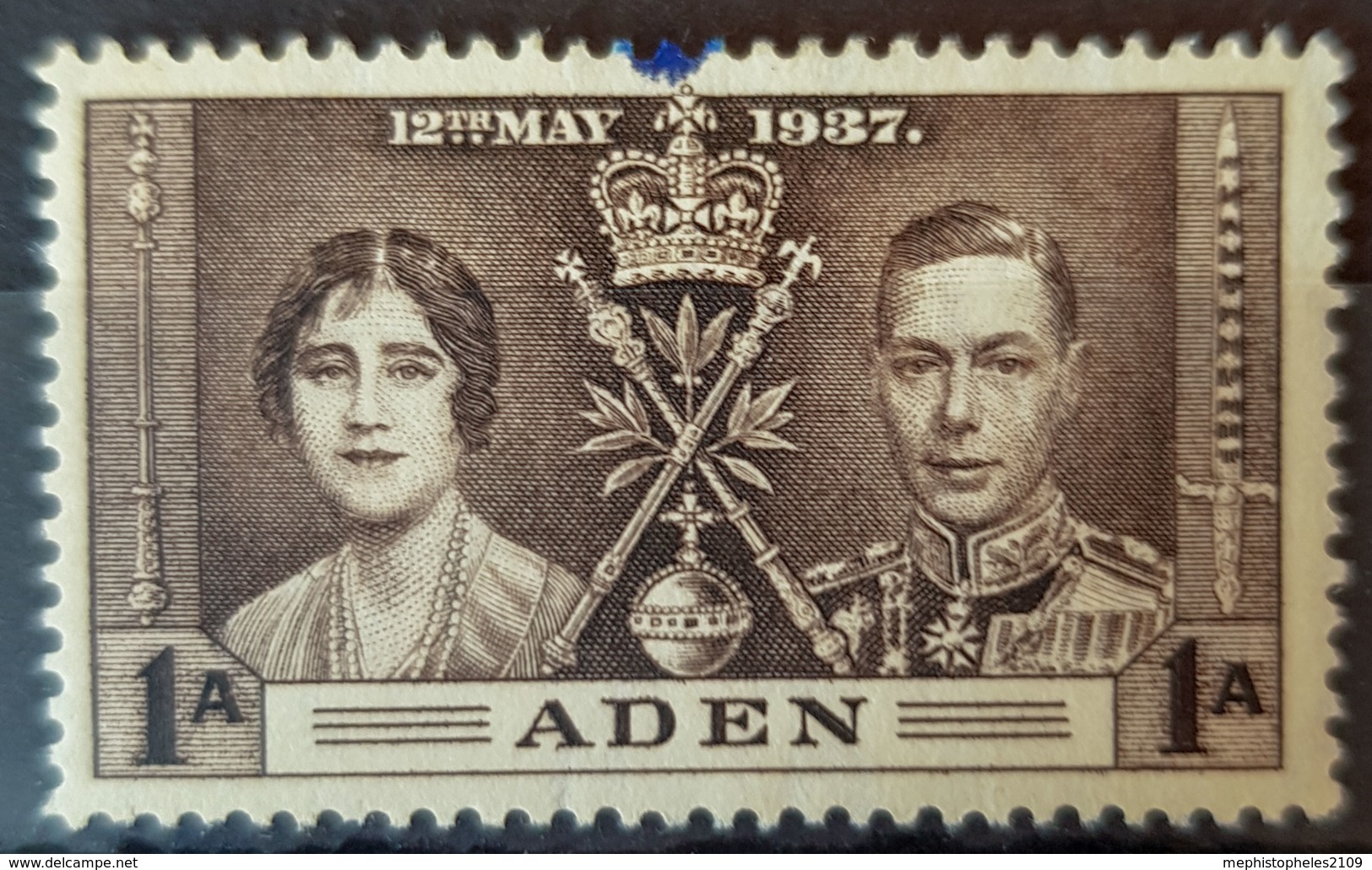 ADEN 1937 - Mint/ink Trace On Upper Edge - Sc# 13 - 1a - Aden (1854-1963)