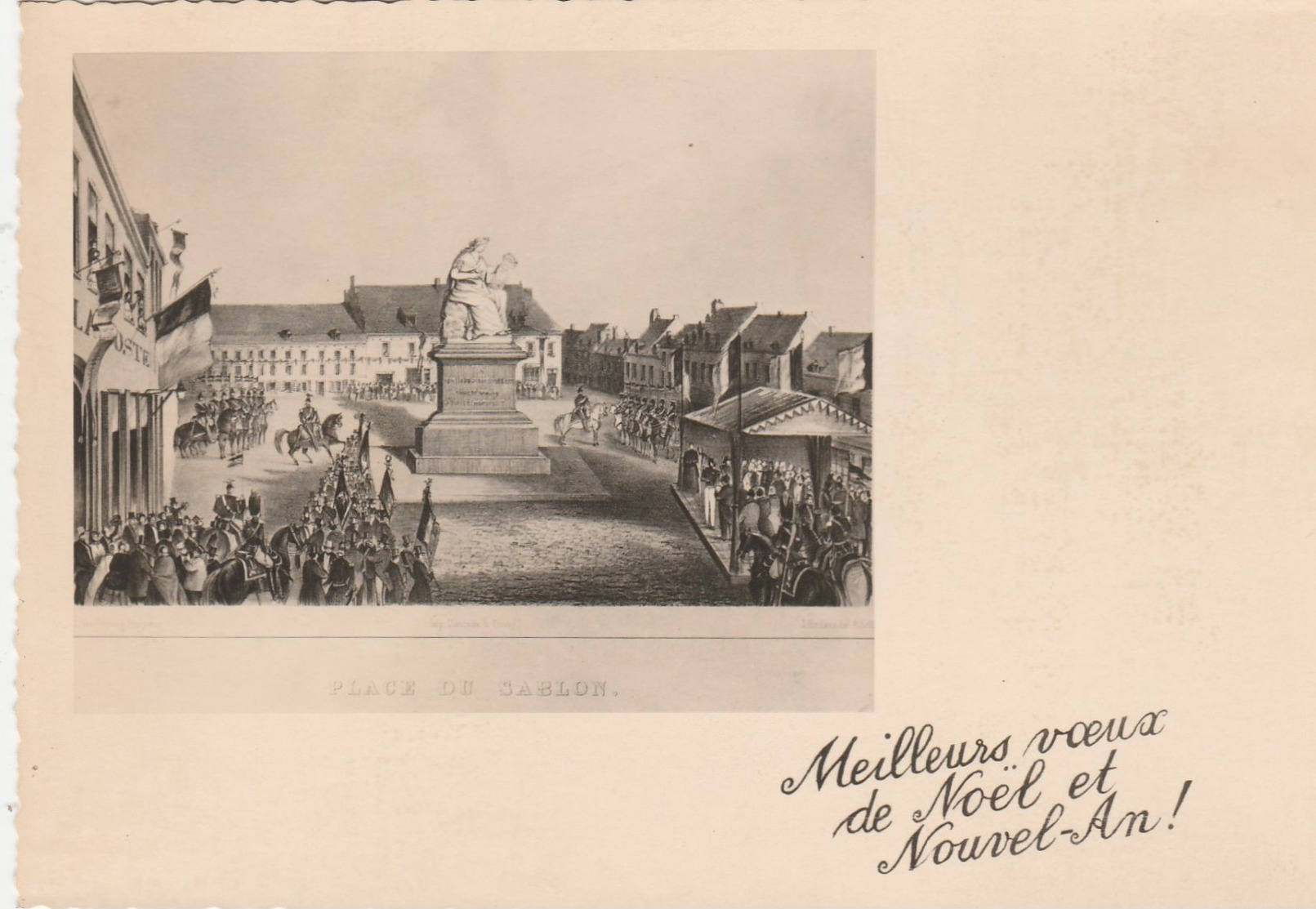 Wavre , Place Du Sablon ,( Photocarte Agfa ) - Wavre