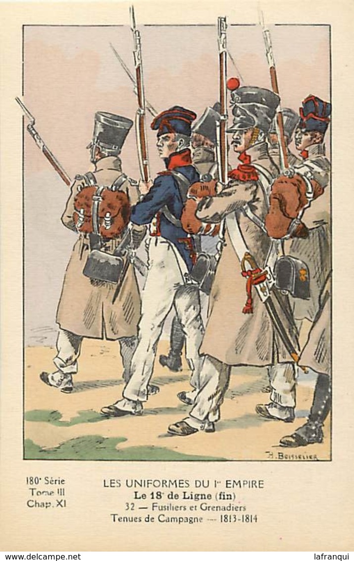 Themes Div-ref CC954- Militaires -militaria -uniformes Du 1er Empire - Fusiliers Et Grenadiers -illustrateur Boisselier - Uniformes