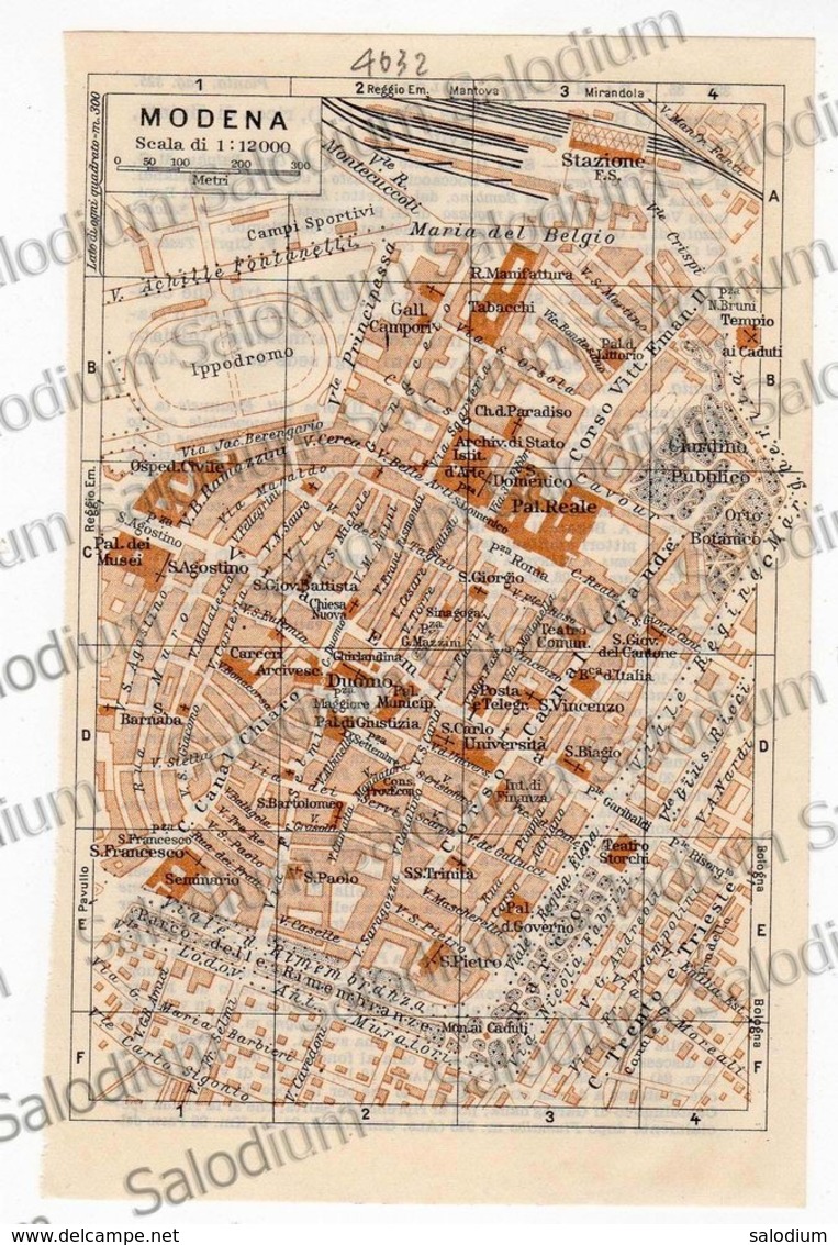 MODENA  - Mappa Cartina - Altri & Non Classificati