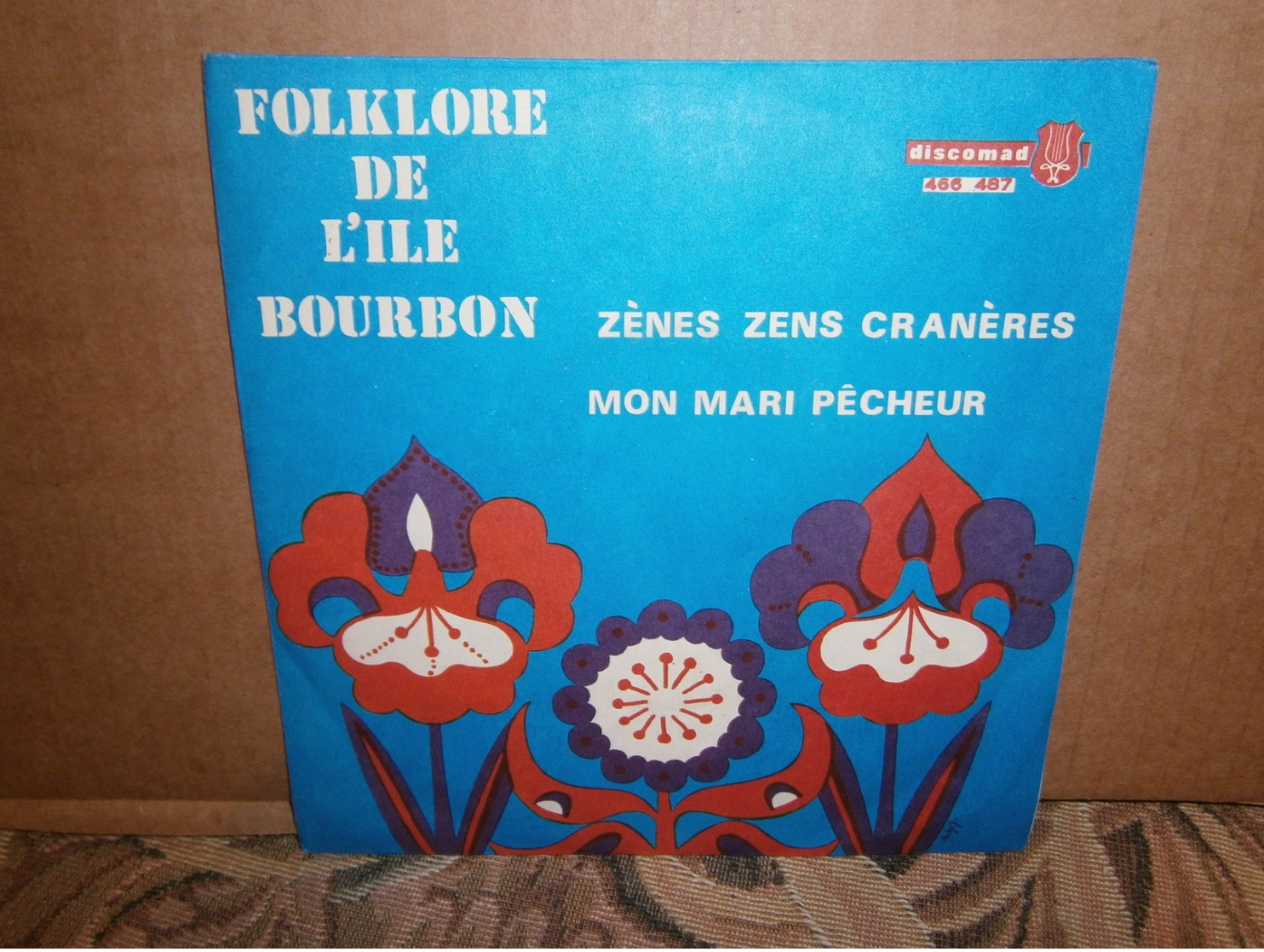 SP 7"  45t /  Trio Jokary Folklore De L'ile Bourbon Zènes Zens Cranères - World Music