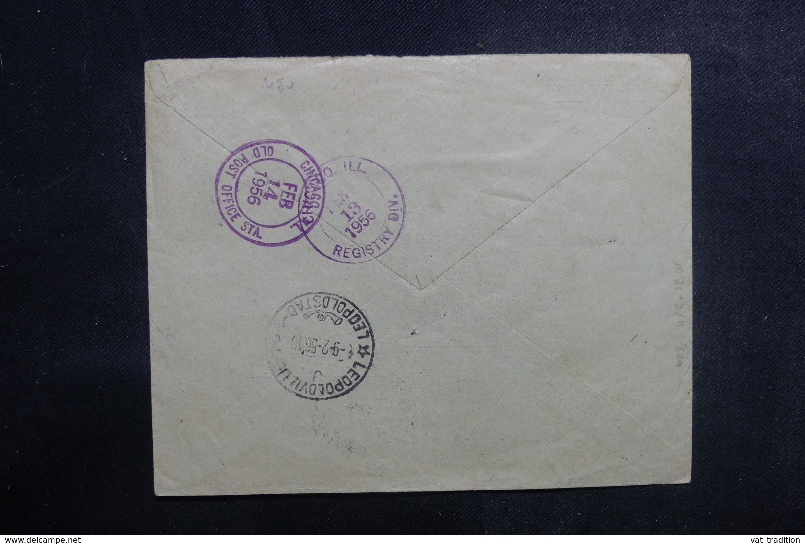 CONGO BELGE - Enveloppe En Recommandé De Banningville En 1956 Par Avion Pour Les Etats Unis - L 41821 - Covers & Documents