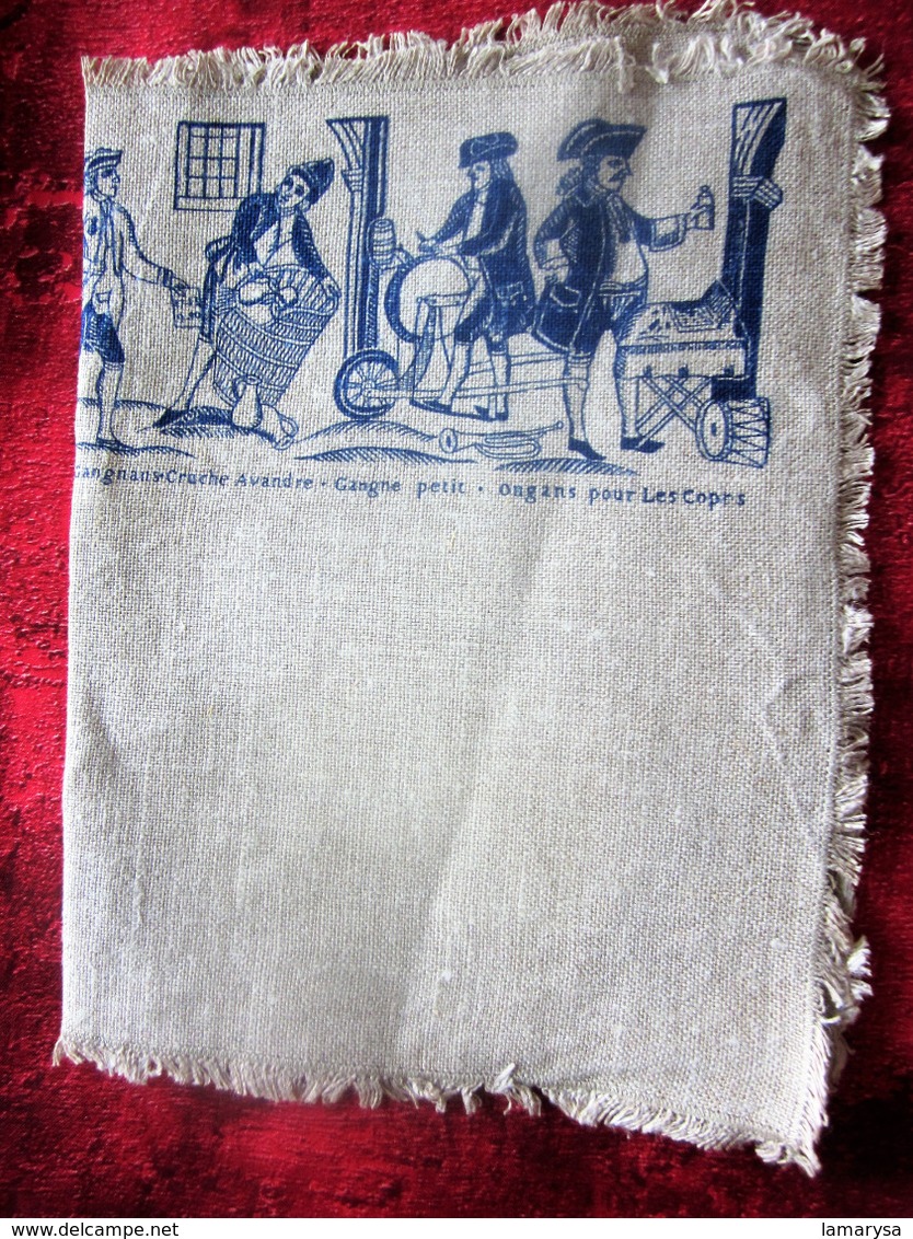 Vintage Old Linen Canvas To Embroider With An Example Of Embroidery Of France See The Scanners Creative Hobbies - Autres & Non Classés