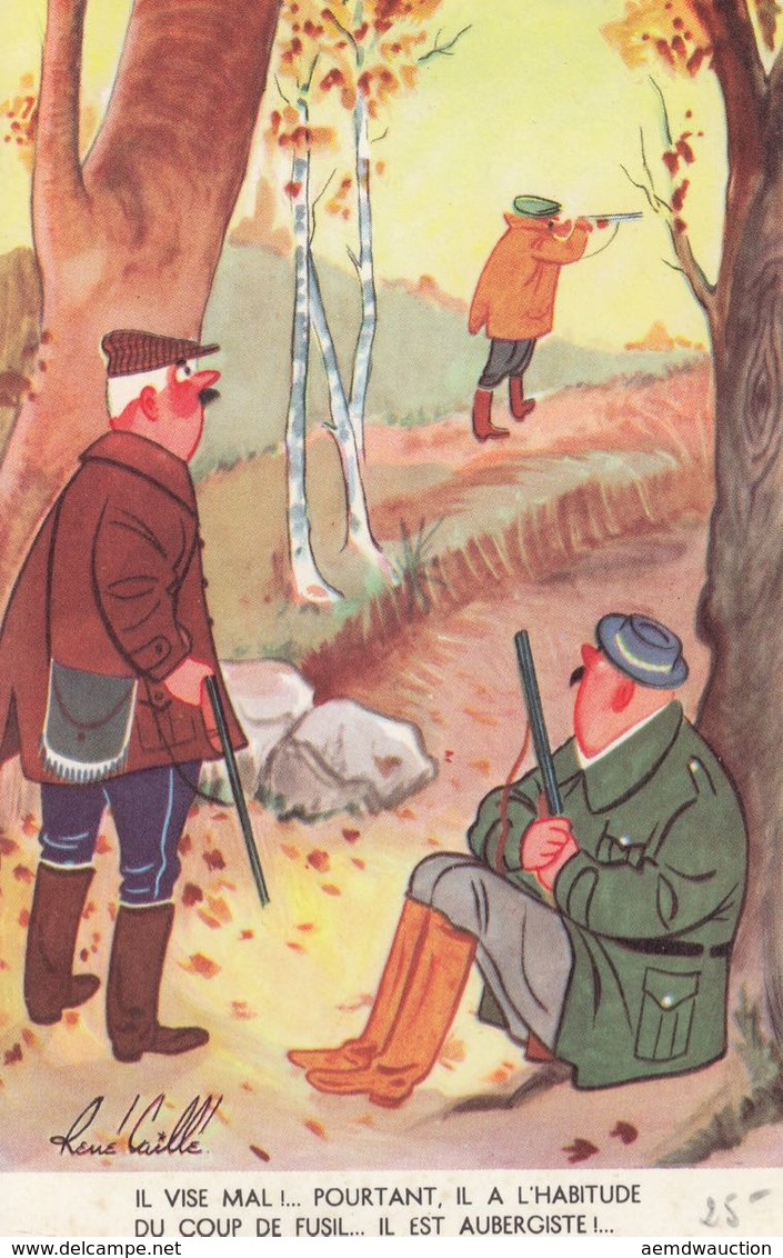HUMOUR : CHASSE & PÊCHE. Environ 195 Cartes Postales. - Sonstige & Ohne Zuordnung
