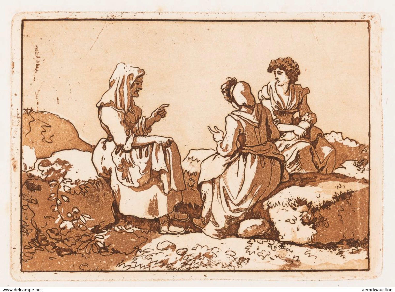Carlo LABRUZZI (ROME, 1748 - PÉROUSE, 1817) - Figure Or - Sonstige & Ohne Zuordnung