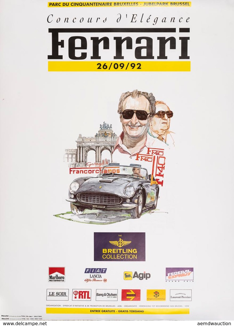 [AFFICHES] D'après Chuck QUEENER - FERRARI. [Jacques Sw - Estampes & Gravures