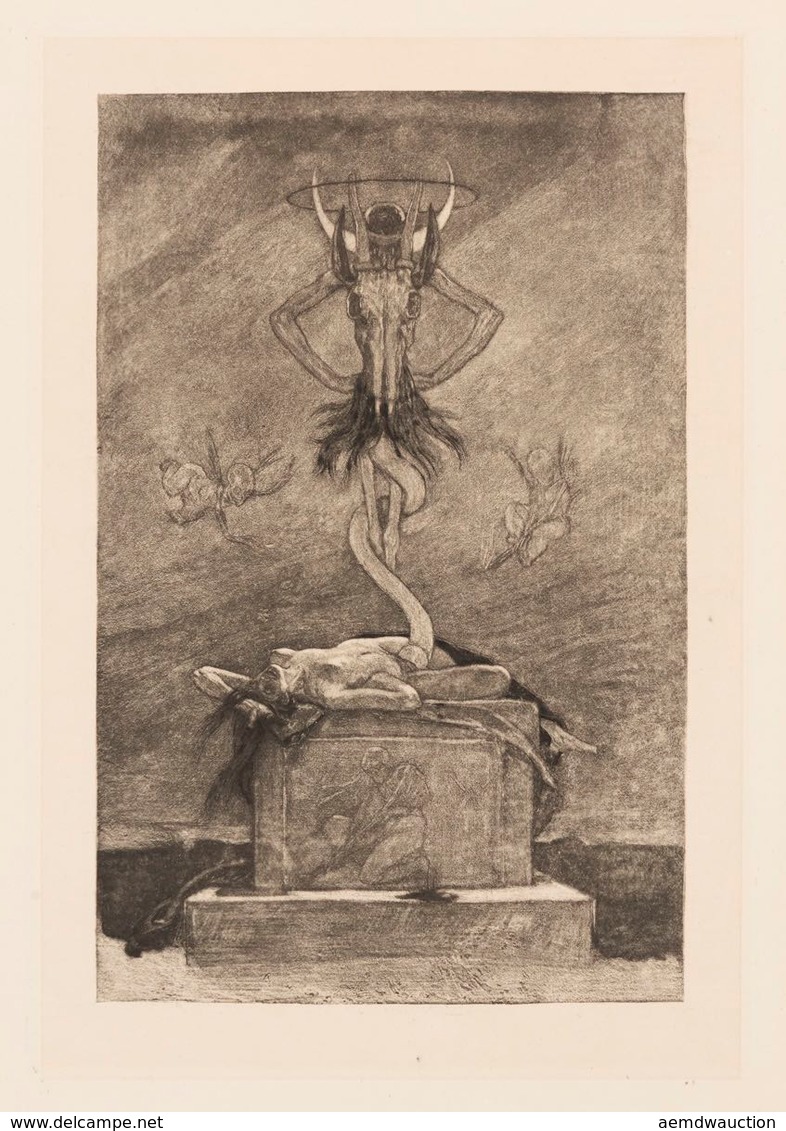 D'après Félicien ROPS - Le Sacrifice. - Estampes & Gravures