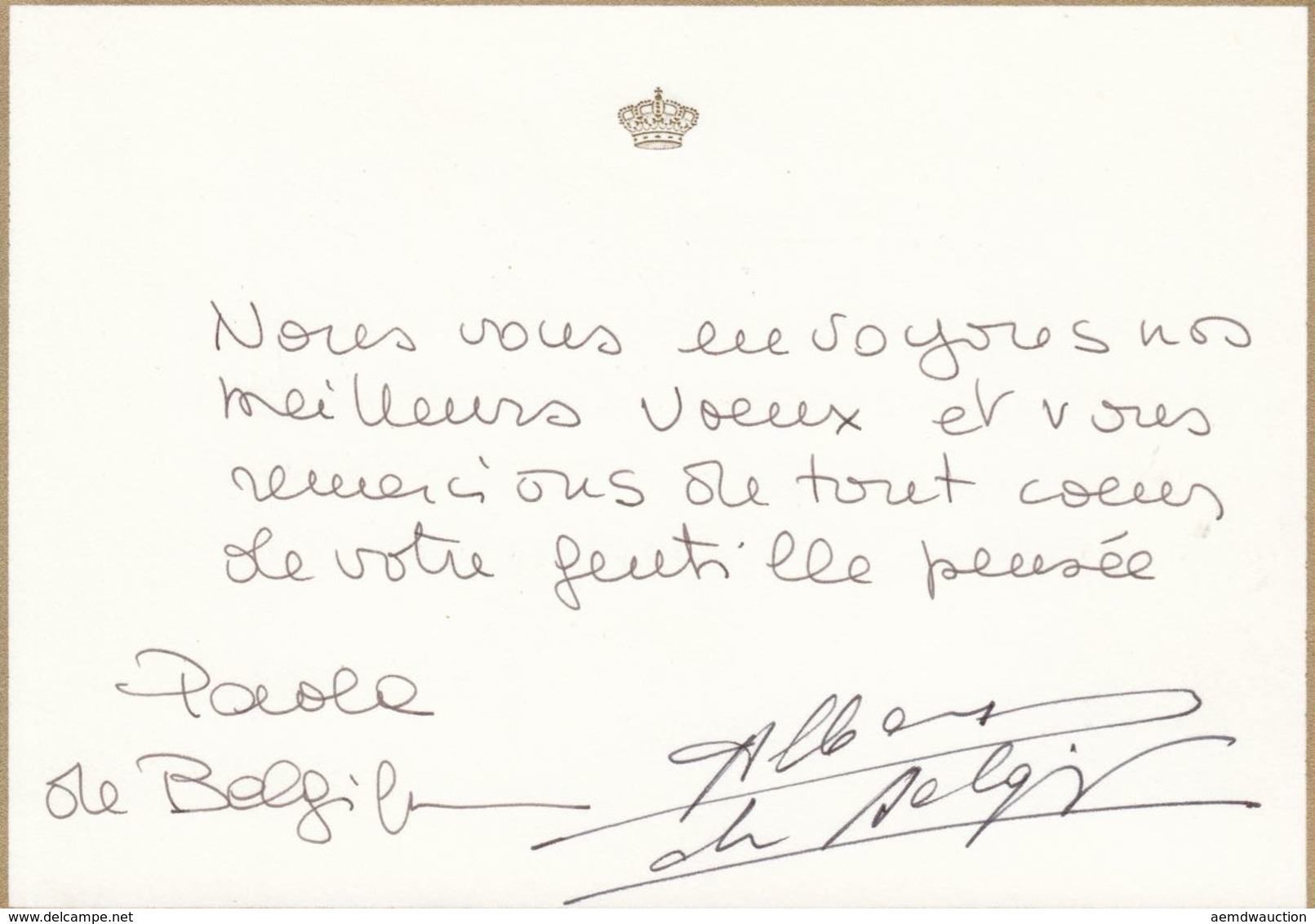 PAOLA DE BELGIQUE - 17 Cartes Autographes Signées Adres - Unclassified
