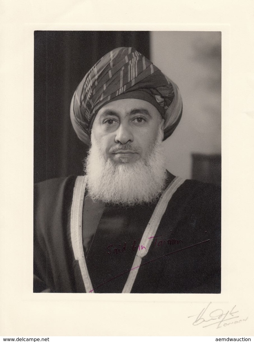 Saïd Ibn TAIMOUR (MASCATE, 1910 - LONDRES, 1972), SULTA - Non Classificati