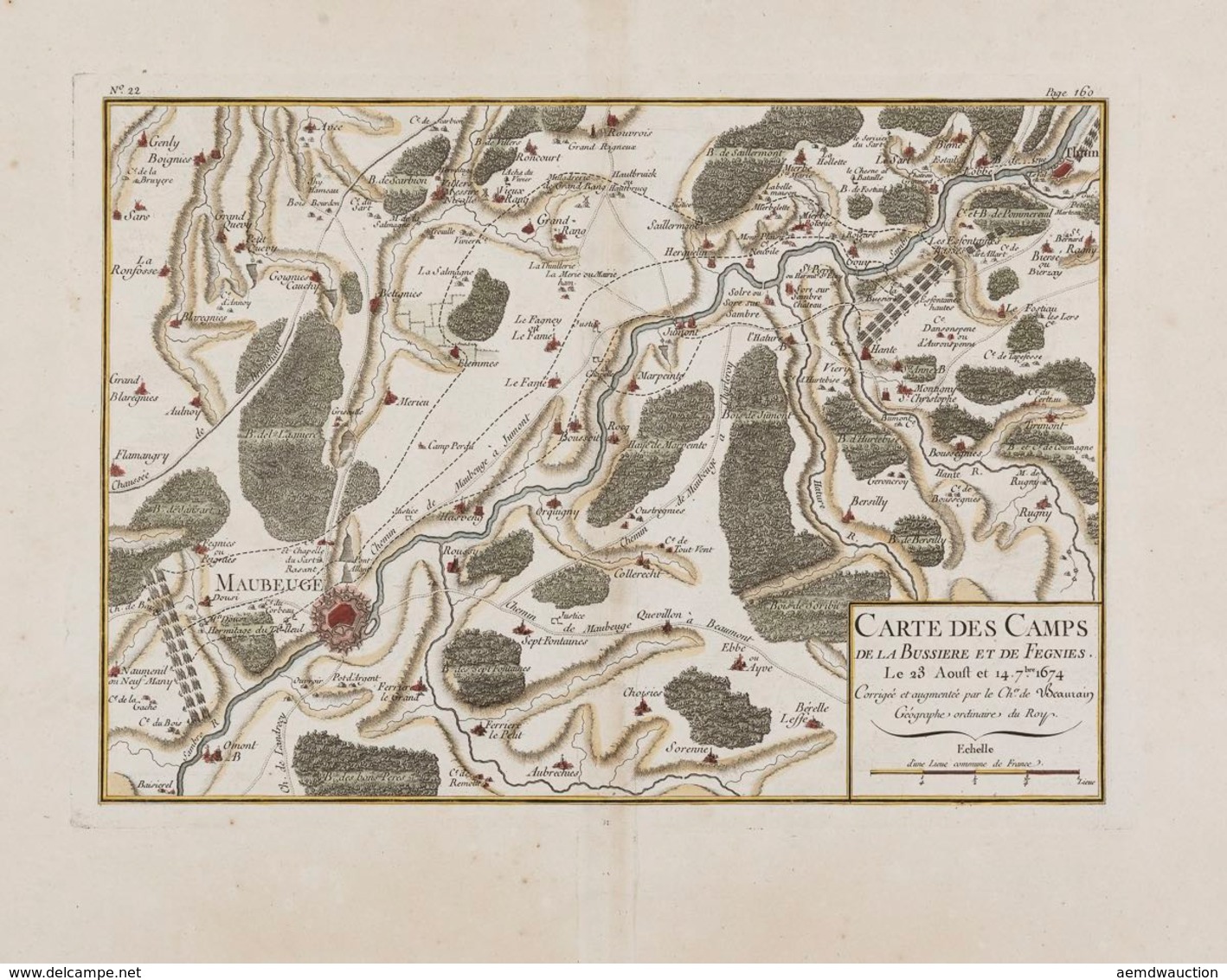 [BELGIQUE] [Chevalier De BEAURAIN ]- Lot De 17 Cartes D - Mapas Topográficas