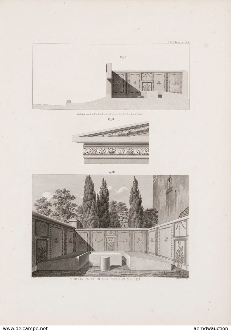 [ITALIE] François MAZOIS - Les Ruines De Pompéi. Premiè - Topographical Maps