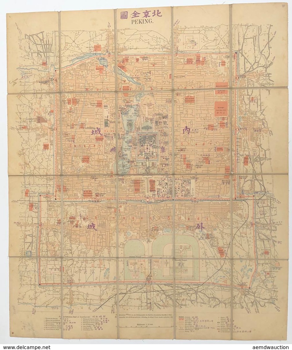 [CHINE] BEIJING QUAN TU = PEKING. Aufgenommen 1900/1901 - Unclassified