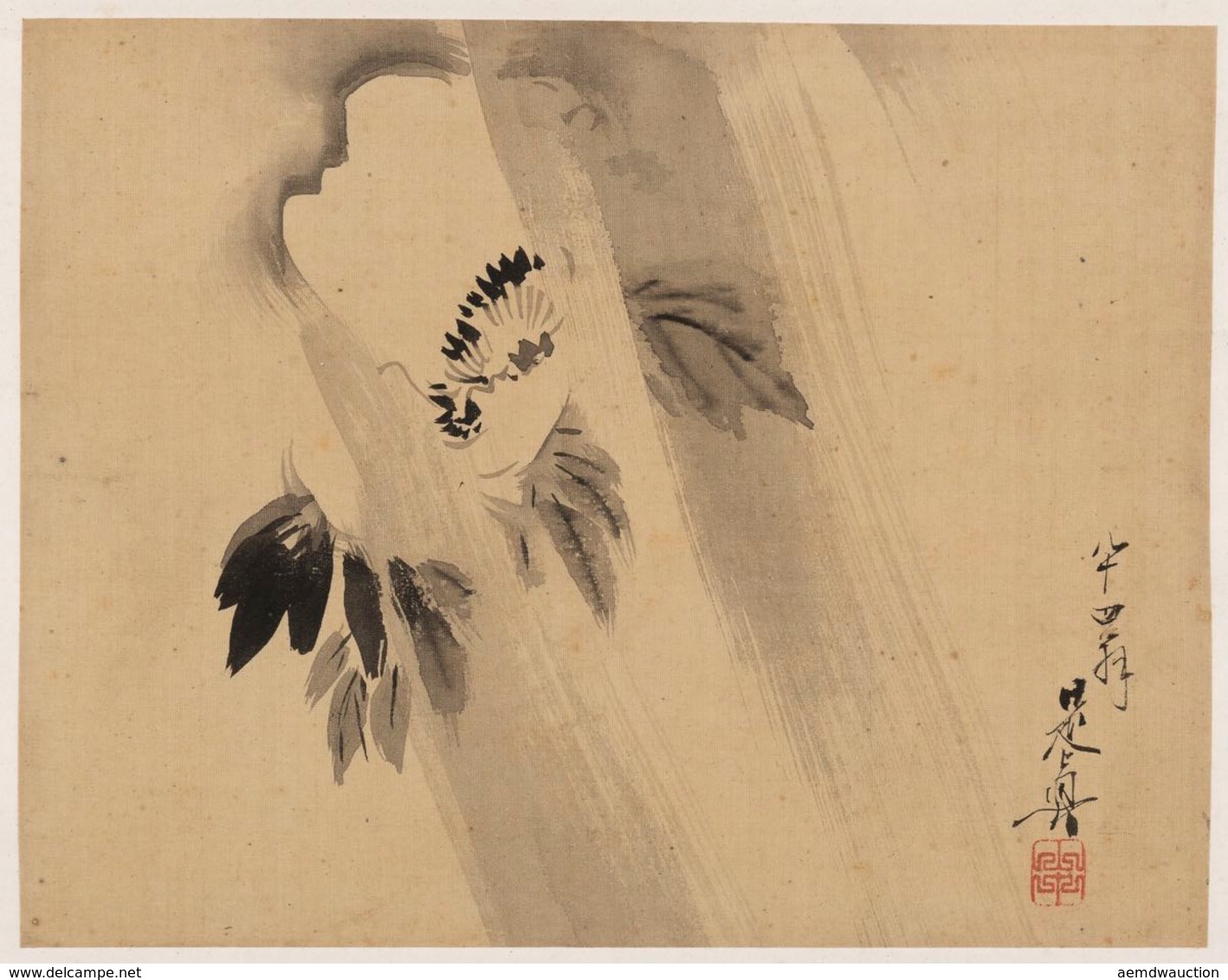 [JAPON] SHIBATA JUNZO ZESHIN (1807-1891) - Pivoine Dans - Unclassified