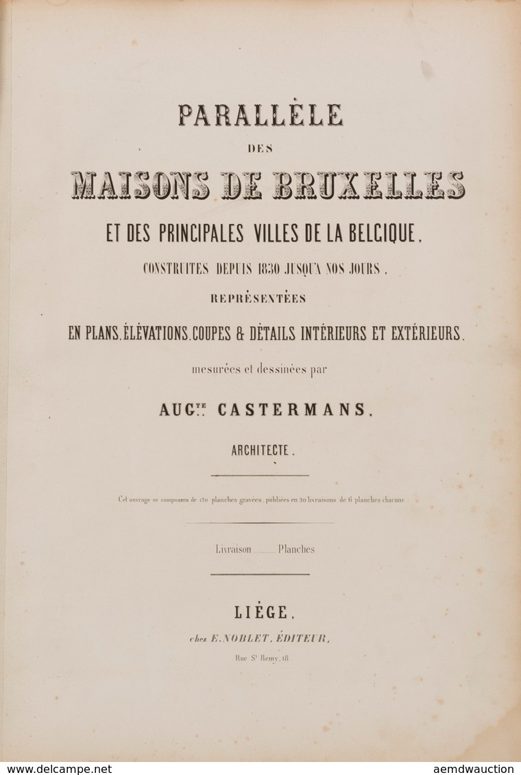 Auguste CASTERMANS - Parallèle Des Maisons De Bruxelles - Unclassified