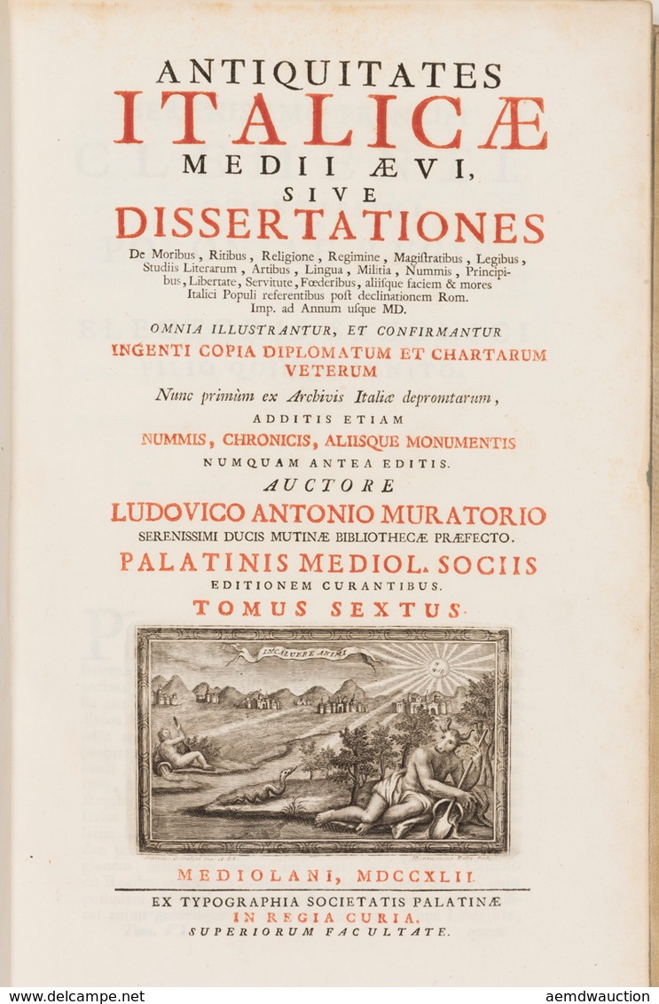 Lodovico Antonio MURATORI - Antiquitates Italicæ Medii - Otros & Sin Clasificación