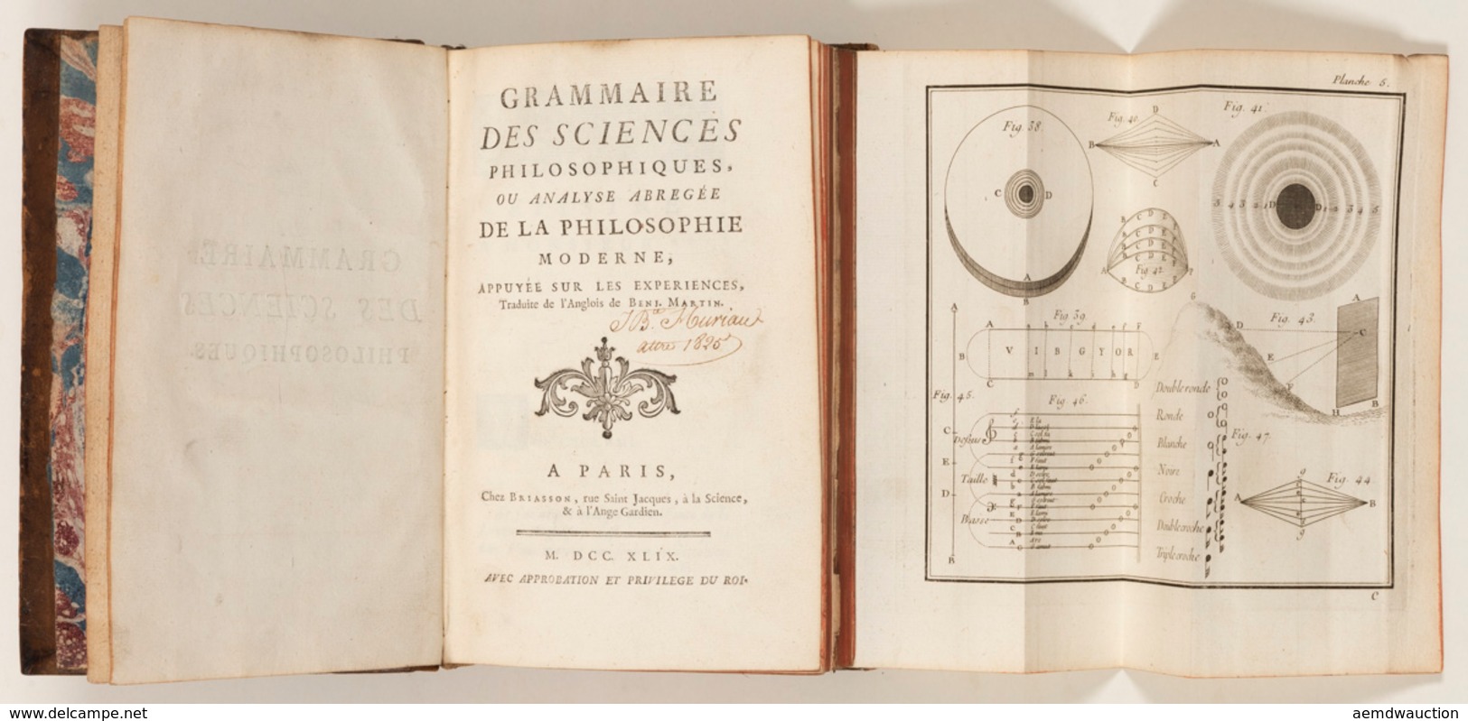 Benjamin MARTIN - Grammaire Des Sciences Philosophiques - Ohne Zuordnung