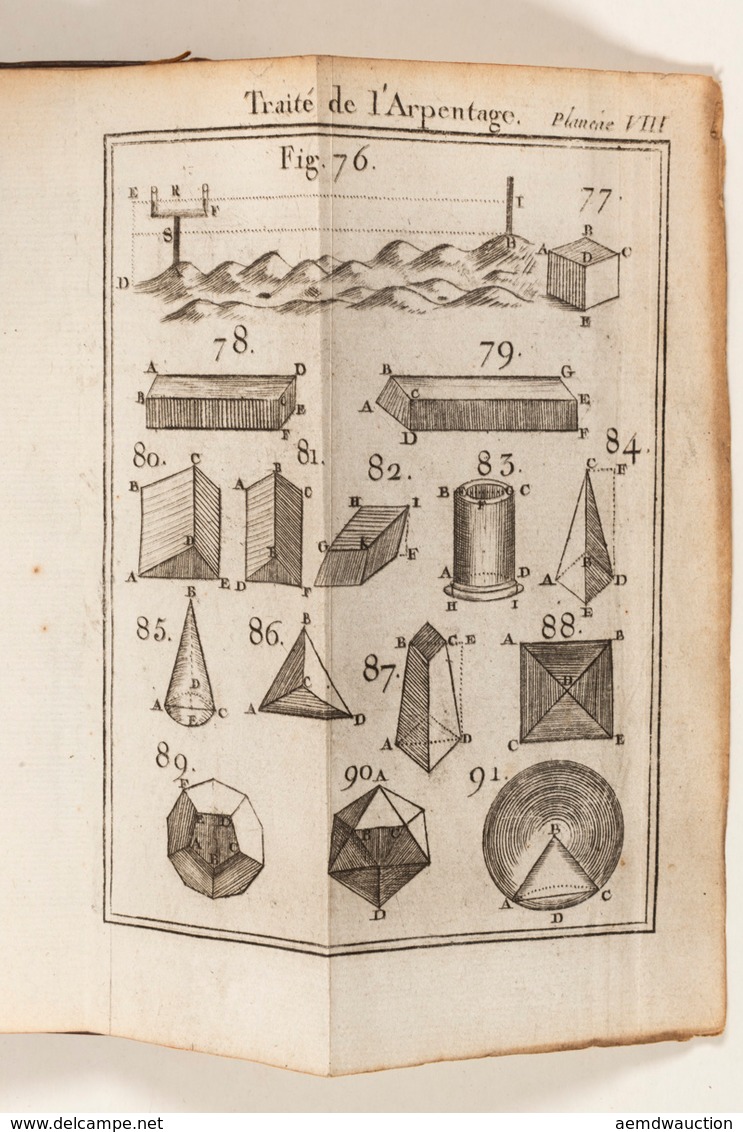 Jacques OZANAM - Traité De L'arpentage Et Du Toisé  Ou - Unclassified