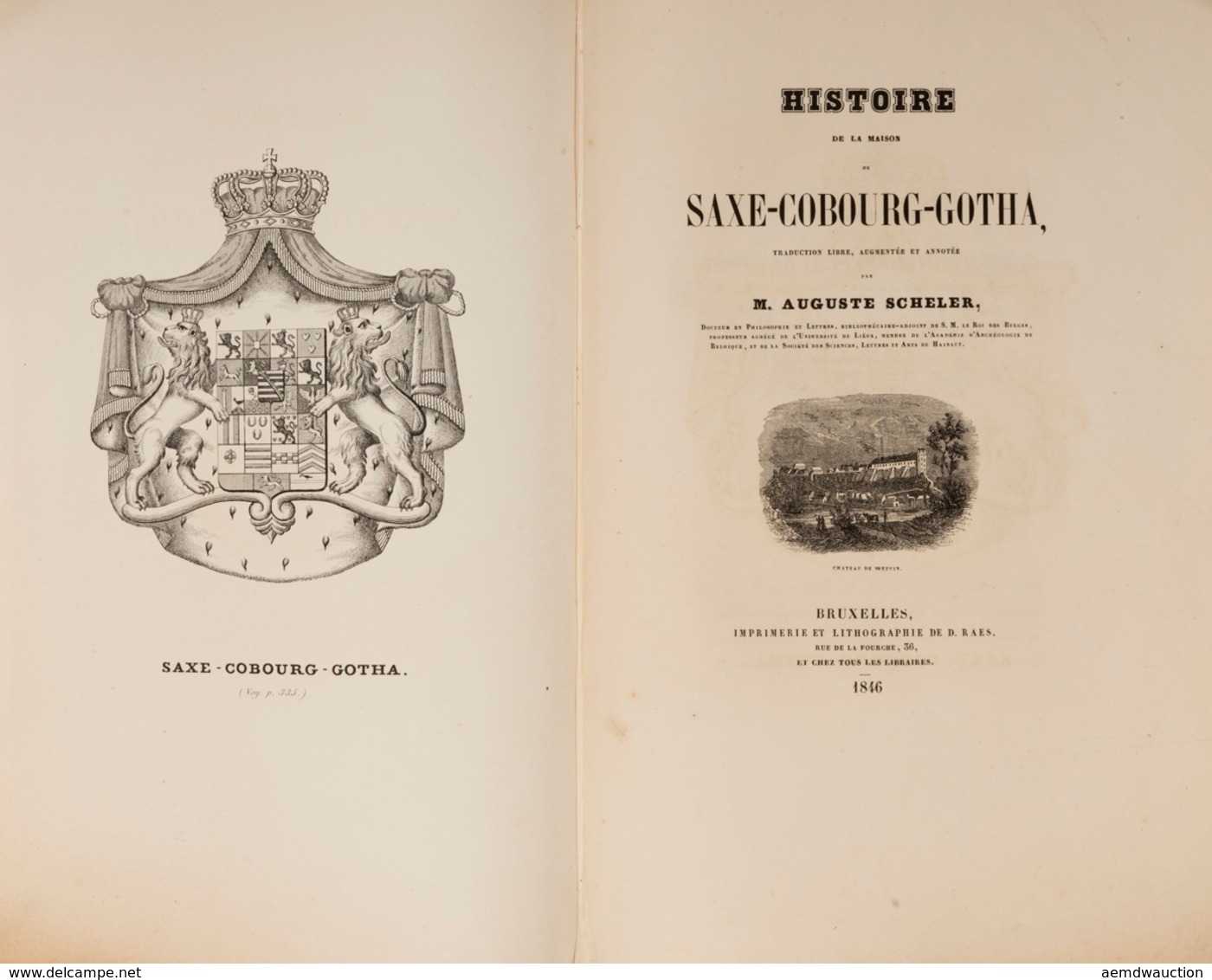 Auguste SCHELER - Histoire De La Maison De Saxe-Cobourg - Ohne Zuordnung