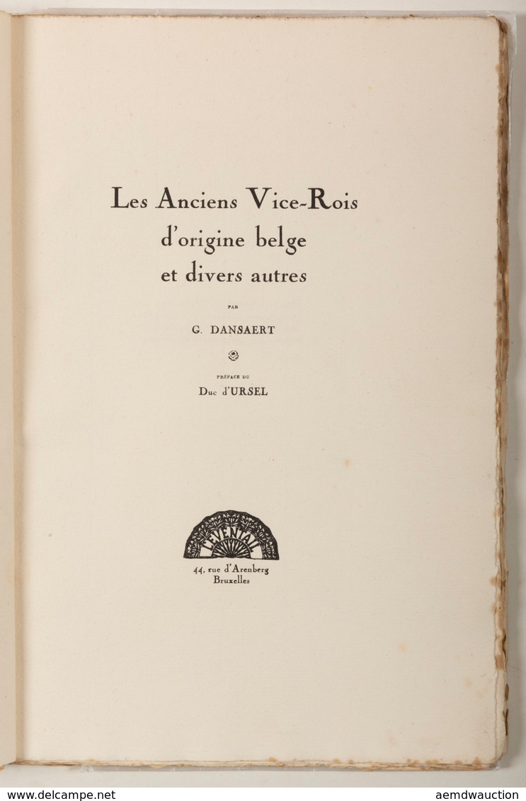 Georges DANSAERT - Les Anciens Vice-Rois D'origine Belg - Ohne Zuordnung