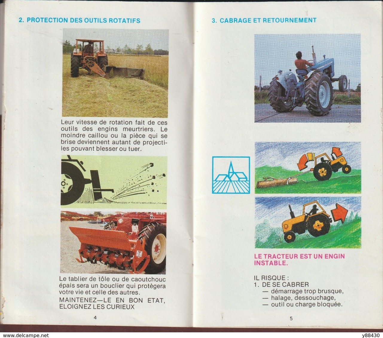 LE TRACTEUR ET VOTRE SECURITE - Livret De 1977 édité Par LA PREVENTION RURALE - 50 Pages - 22 Photos - Tracteurs