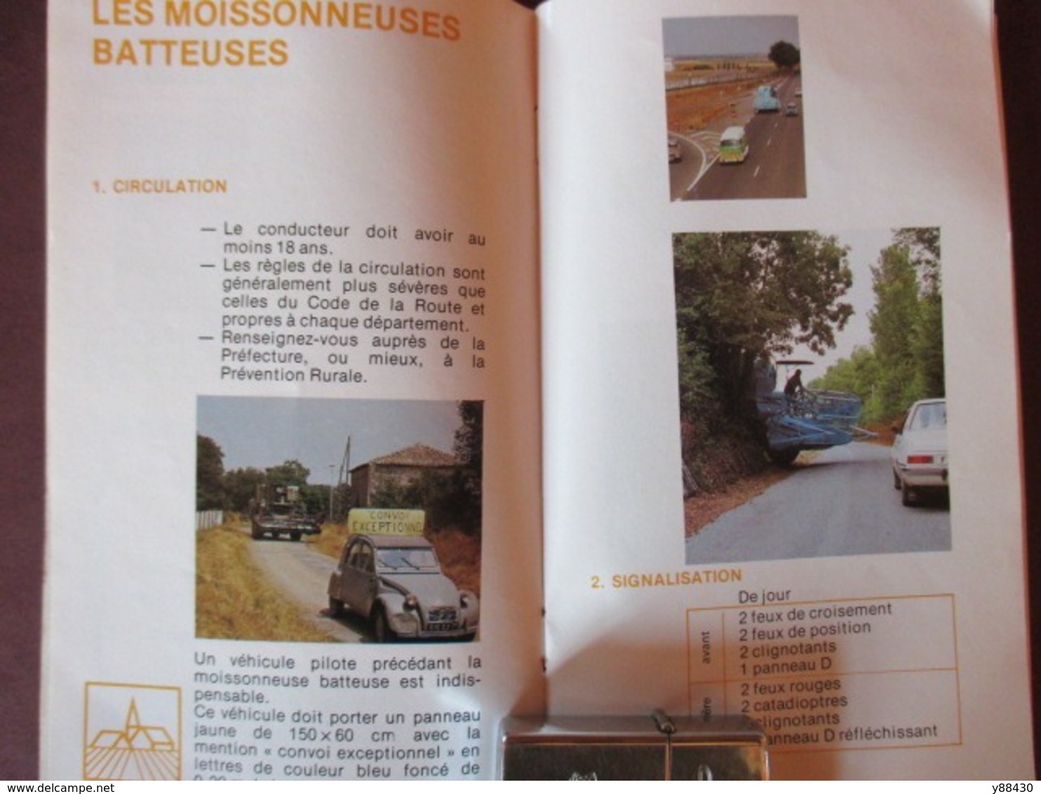 LE TRACTEUR ET VOTRE SECURITE - Livret de 1977 édité par LA PREVENTION RURALE - 50 pages - 22 photos