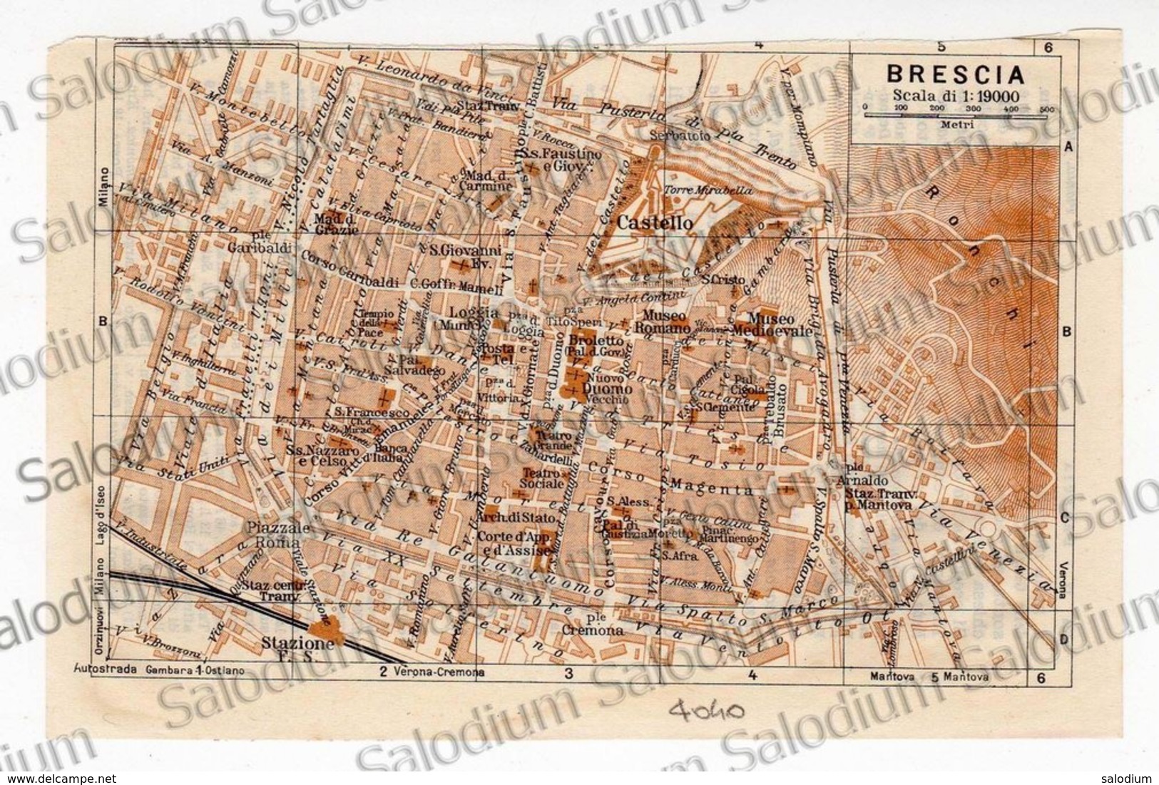 BRESCIA - Mappa Cartina - Altri & Non Classificati