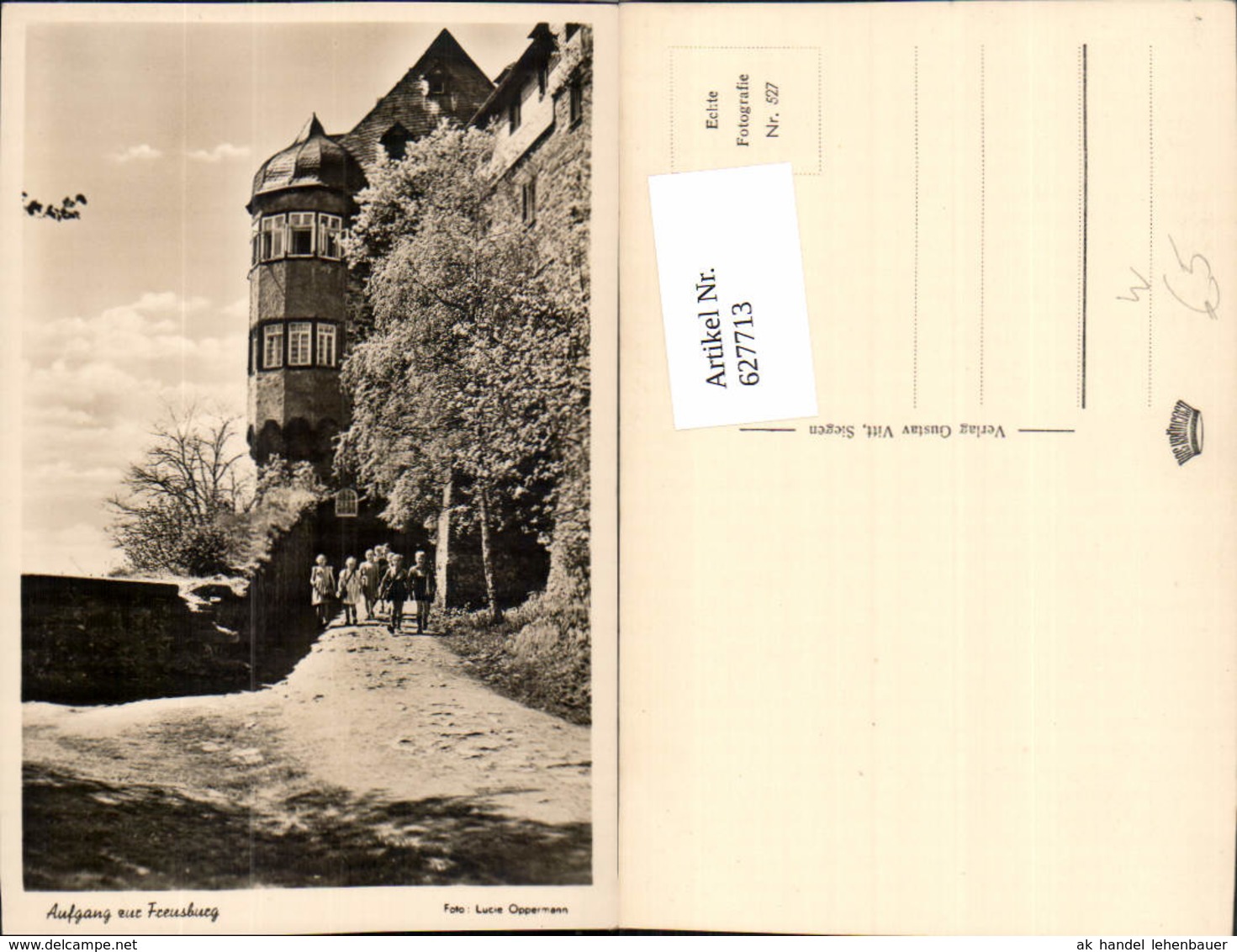 627713,Foto Ak Aufgang Zur Freusburg Kinder Gemeinde Kirchen Sieg - Sonstige & Ohne Zuordnung