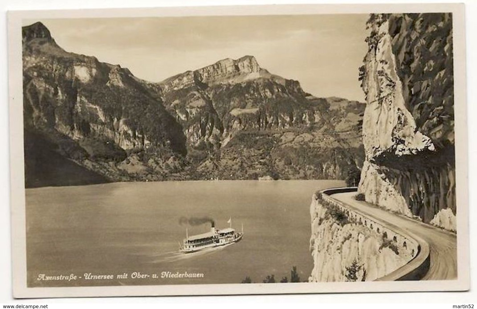 Schweiz Suisse: Bild-PK CPI "Axenstrasse-Urnersee Mit Ober- Und Niederbauen" Format 14 X 9 Cm (ungelaufen - Non Circulè) - Bauen