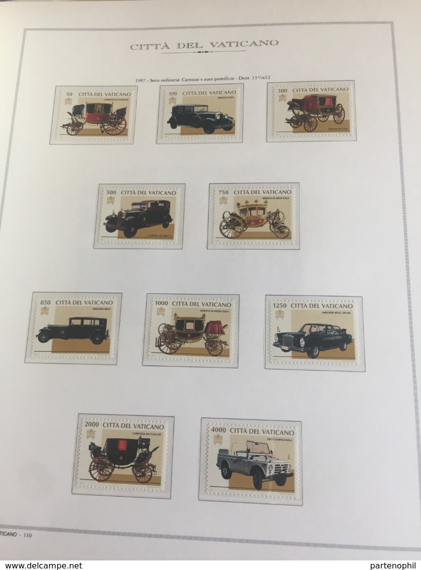 Vaticano Collezione 1969/2000 - Montata In 2 Album Marini Quasi Completa Del Periodo MNH - Verzamelingen