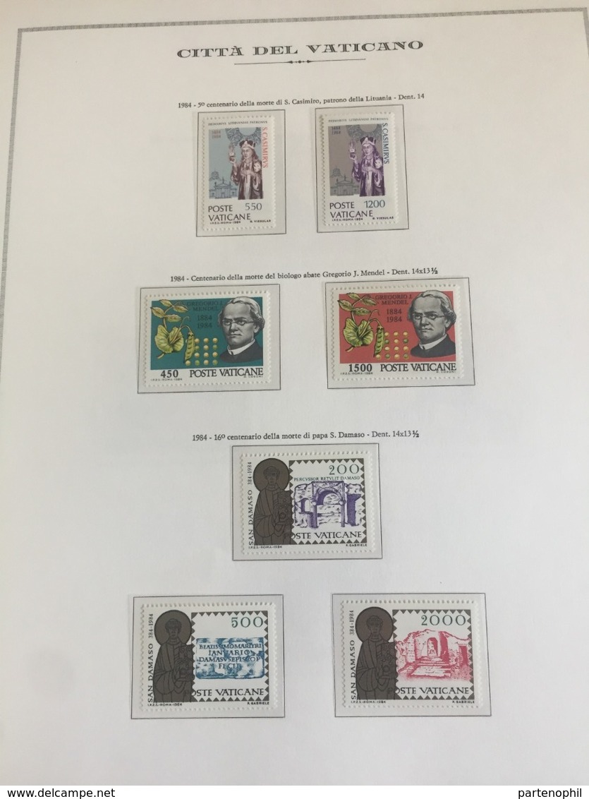 Vaticano Collezione 1969/2000 - Montata in 2 album Marini quasi completa del periodo MNH