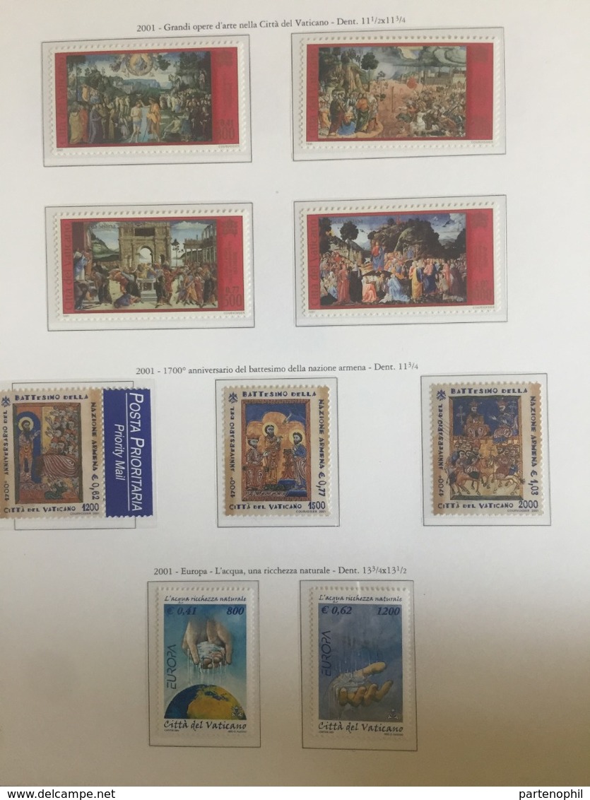 Vaticano Collezione 1969/2000 - Montata in 2 album Marini quasi completa del periodo MNH