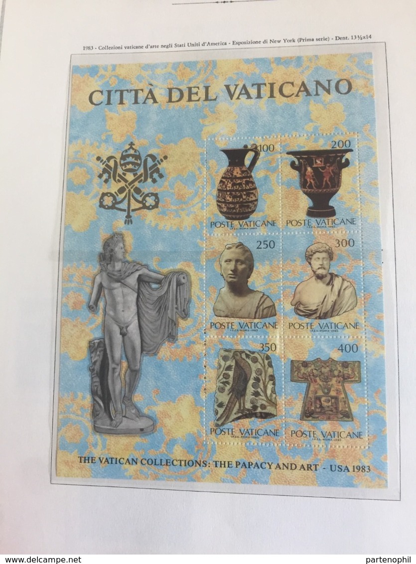 Vaticano Collezione 1969/2000 - Montata in 2 album Marini quasi completa del periodo MNH